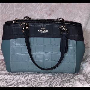 Coach Mini Brooke Carryall Crossbody Leather Purse